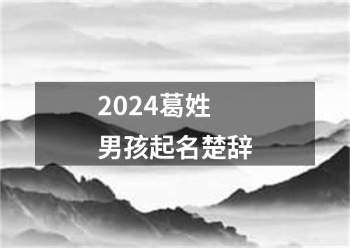 2024葛姓男孩起名楚辞