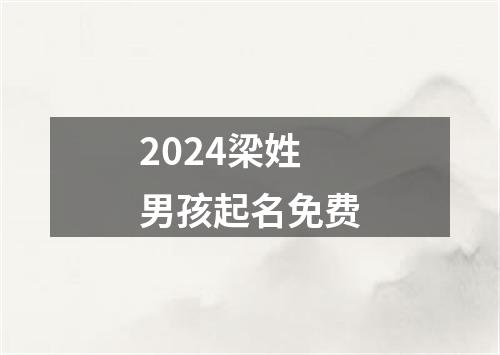 2024梁姓男孩起名免费