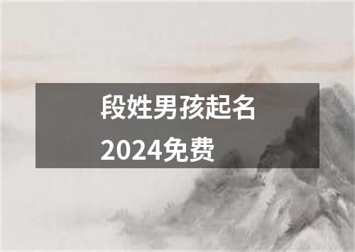 段姓男孩起名2024免费