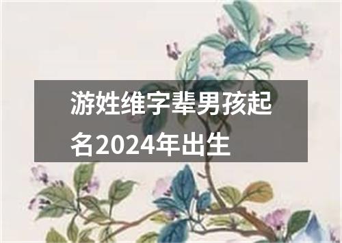 游姓维字辈男孩起名2024年出生