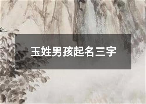 玉姓男孩起名三字