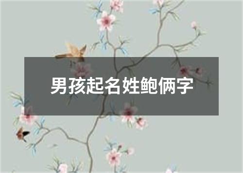 男孩起名姓鲍俩字