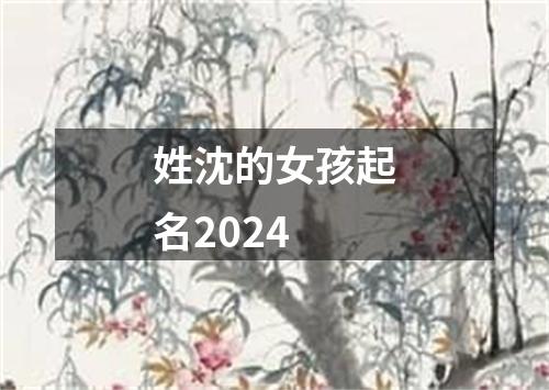 姓沈的女孩起名2024