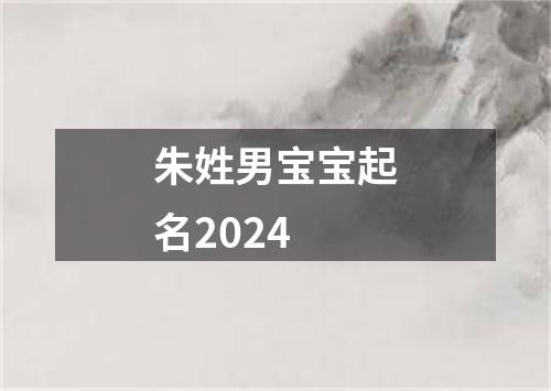 朱姓男宝宝起名2024