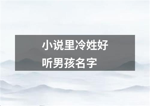 小说里冷姓好听男孩名字