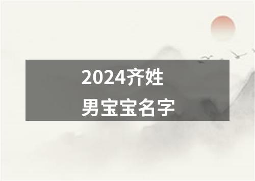 2024齐姓男宝宝名字