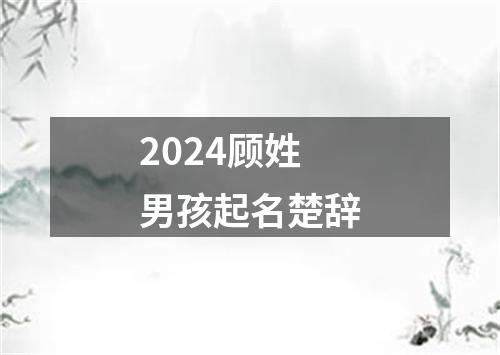 2024顾姓男孩起名楚辞