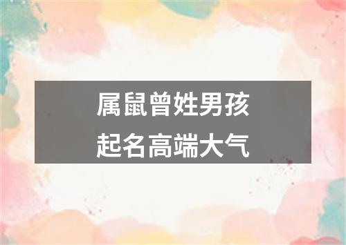 属鼠曾姓男孩起名高端大气