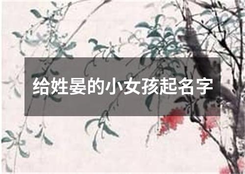 给姓晏的小女孩起名字