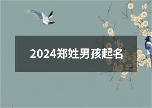 2024郑姓男孩起名