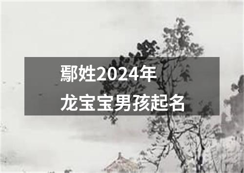 鄢姓2024年龙宝宝男孩起名