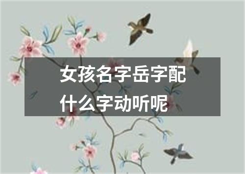 女孩名字岳字配什么字动听呢