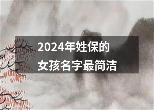 2024年姓保的女孩名字最简洁