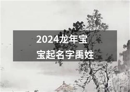 2024龙年宝宝起名字禹姓