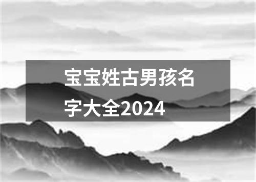 宝宝姓古男孩名字大全2024