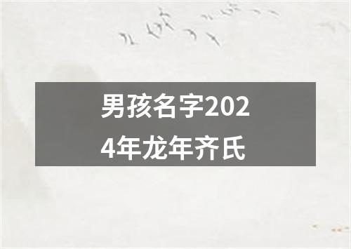 男孩名字2024年龙年齐氏