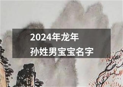 2024年龙年孙姓男宝宝名字