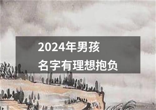 2024年男孩名字有理想抱负