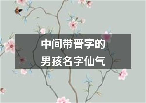 中间带晋字的男孩名字仙气