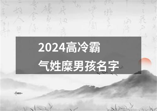 2024高冷霸气姓糜男孩名字