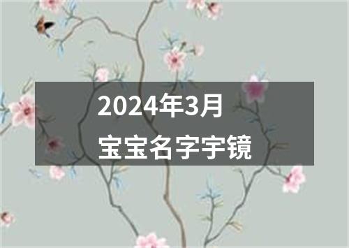 2024年3月宝宝名字宇镜