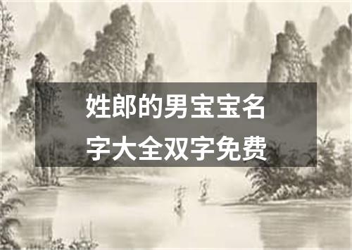 姓郎的男宝宝名字大全双字免费