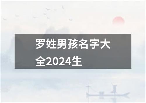 罗姓男孩名字大全2024生