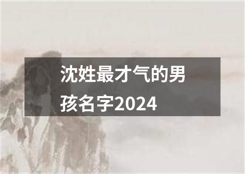 沈姓最才气的男孩名字2024