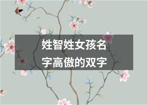 姓智姓女孩名字高傲的双字