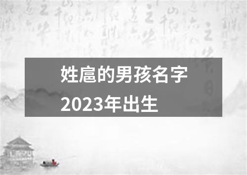 姓扈的男孩名字2023年出生