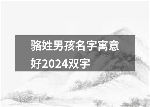 骆姓男孩名字寓意好2024双字