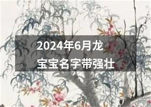 2024年6月龙宝宝名字带强壮