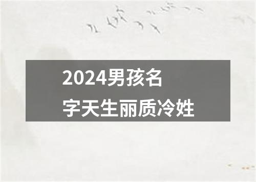 2024男孩名字天生丽质冷姓