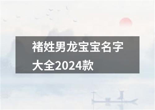 褚姓男龙宝宝名字大全2024款