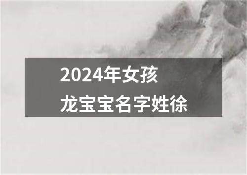 2024年女孩龙宝宝名字姓徐