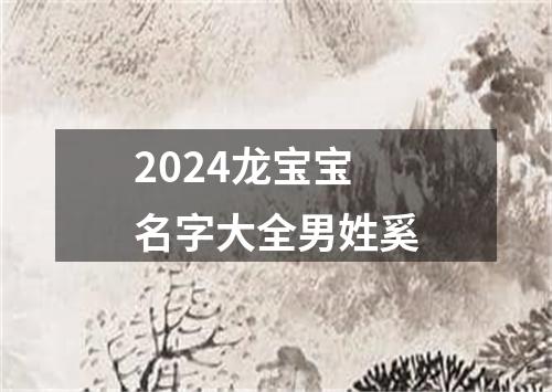 2024龙宝宝名字大全男姓奚