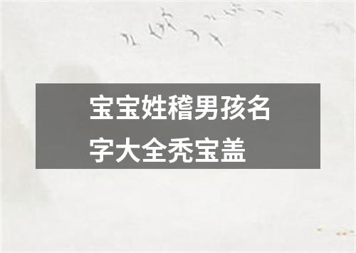 宝宝姓稽男孩名字大全秃宝盖