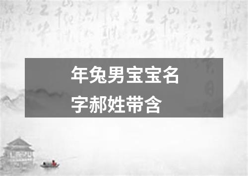 年兔男宝宝名字郝姓带含