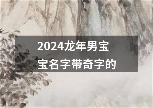 2024龙年男宝宝名字带奇字的