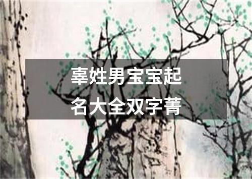 辜姓男宝宝起名大全双字菁