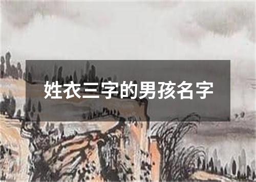 姓衣三字的男孩名字