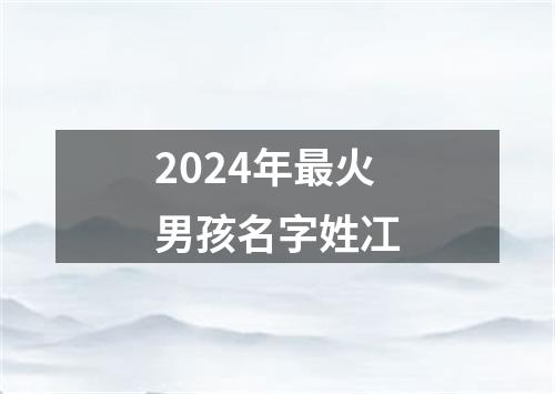 2024年最火男孩名字姓冮