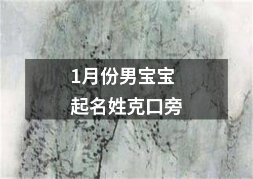 1月份男宝宝起名姓克口旁