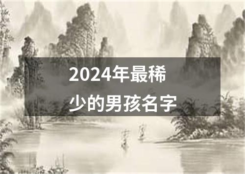 2024年最稀少的男孩名字