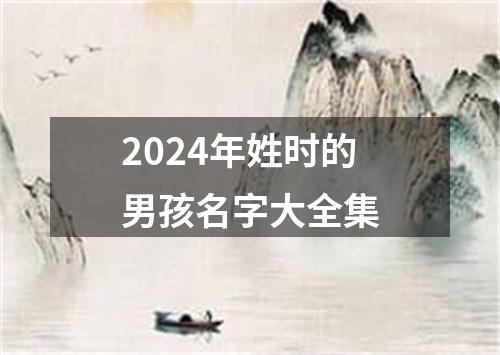 2024年姓时的男孩名字大全集