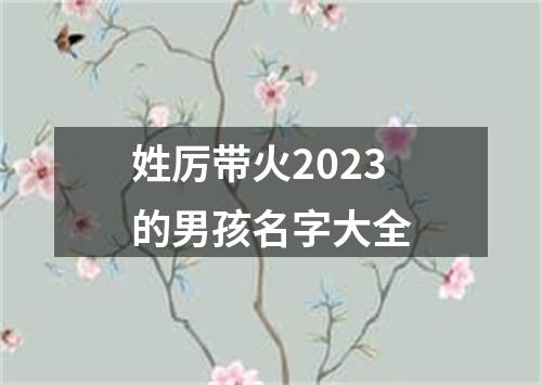 姓厉带火2023的男孩名字大全