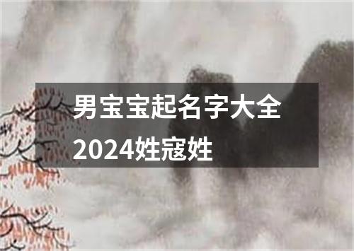 男宝宝起名字大全2024姓寇姓