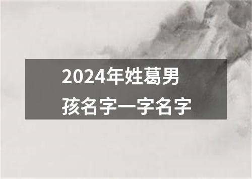 2024年姓葛男孩名字一字名字