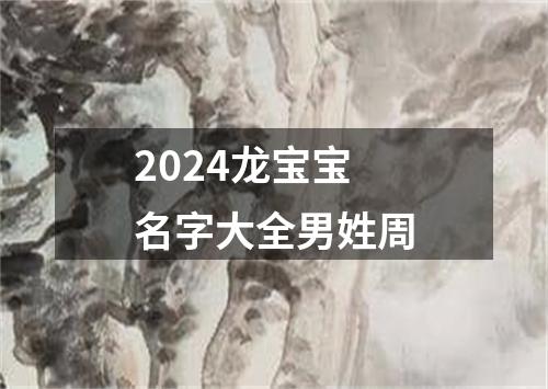 2024龙宝宝名字大全男姓周