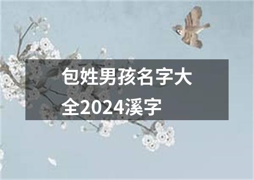 包姓男孩名字大全2024溪字